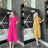 TIRA Round Neck Half Sleeves Mid Length Dresses